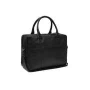 Boston Full-Grain Leather Laptop Bag da Uomo in Classic 100% Full-Grain Leather - Full Exterior Front Profile View | Acquista online
