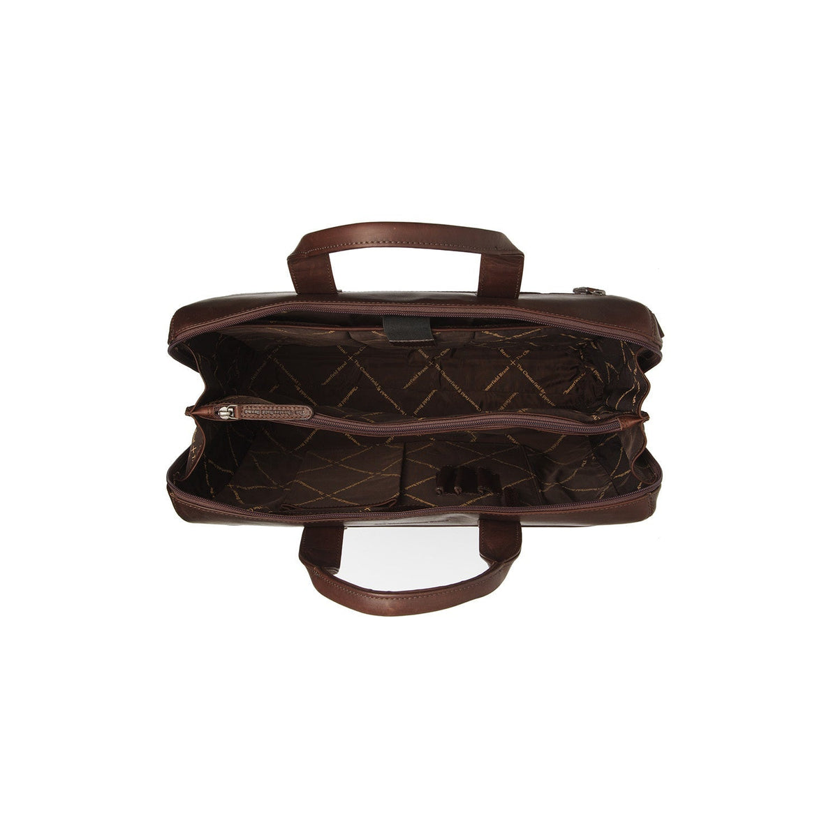 
Brown Leather Laptop Bag Levanto, detail view 1