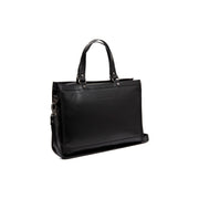Manly Full-Grain Leather Laptop Bag in Classic 100% Full-Grain Leather - Full Exterior Front Profile View | Acquista online