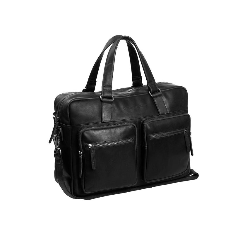 Misha Full-Grain Leather Laptop Bag da Donna