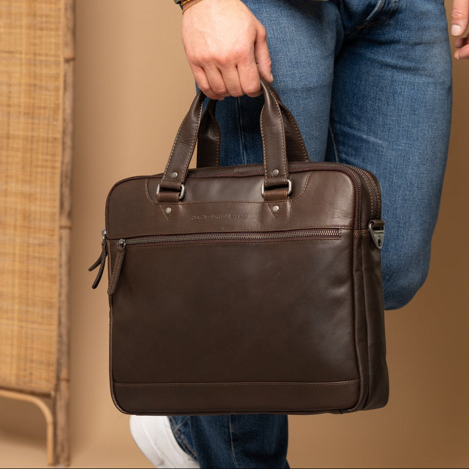 
Montara Borsa porta PC in pelle pieno fiore – alternate product view 2