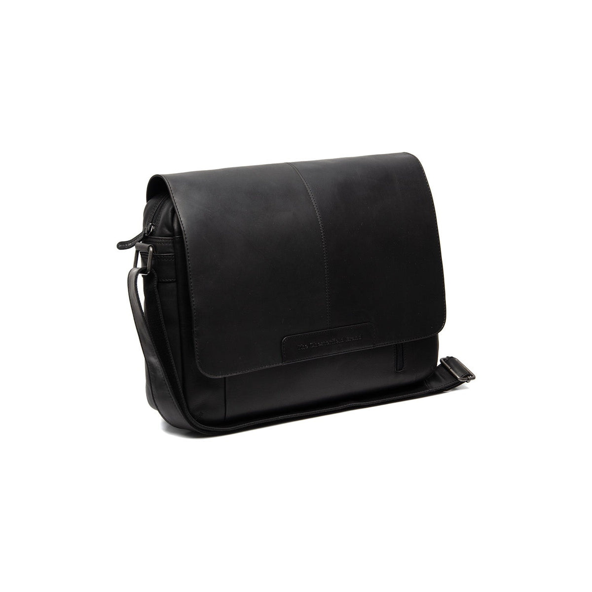 Richard Full-Grain Leather Laptop Bag da Uomo in Classic 100% Full-Grain Leather - Full Exterior Front Profile View | Acquista online