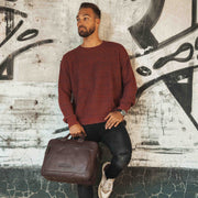 Seth Full-Grain Leather Laptop Bag da Uomo – Vista prodotto alternativa 3