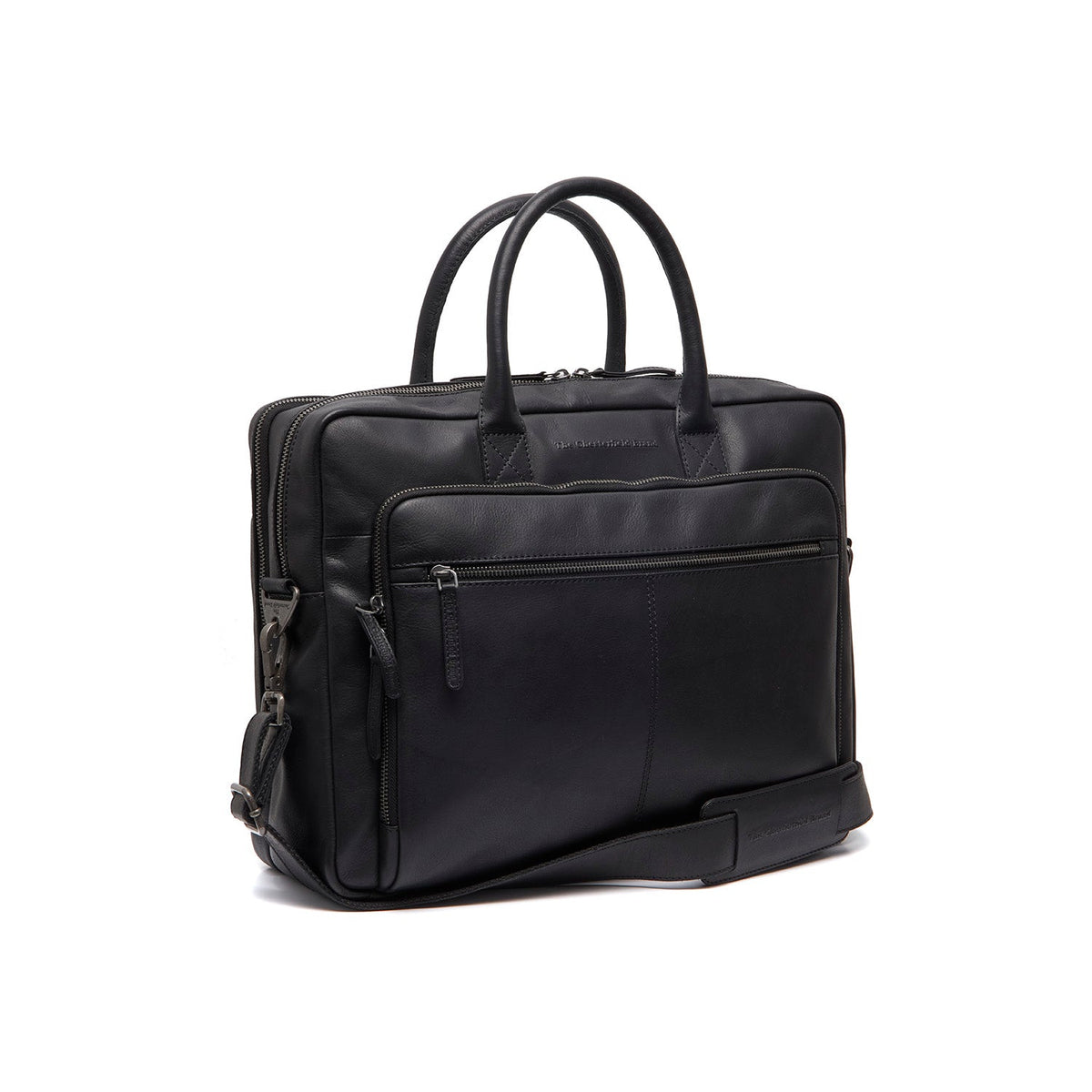 
Tacama Borsa porta PC in pelle pieno fiore in classica vera pelle pieno fiore 100% - Full Exterior Vista frontale e silhouette sartoriale | Acquista online