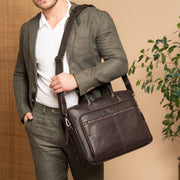 
Tacama Borsa porta PC in pelle pieno fiore – alternate product view 3