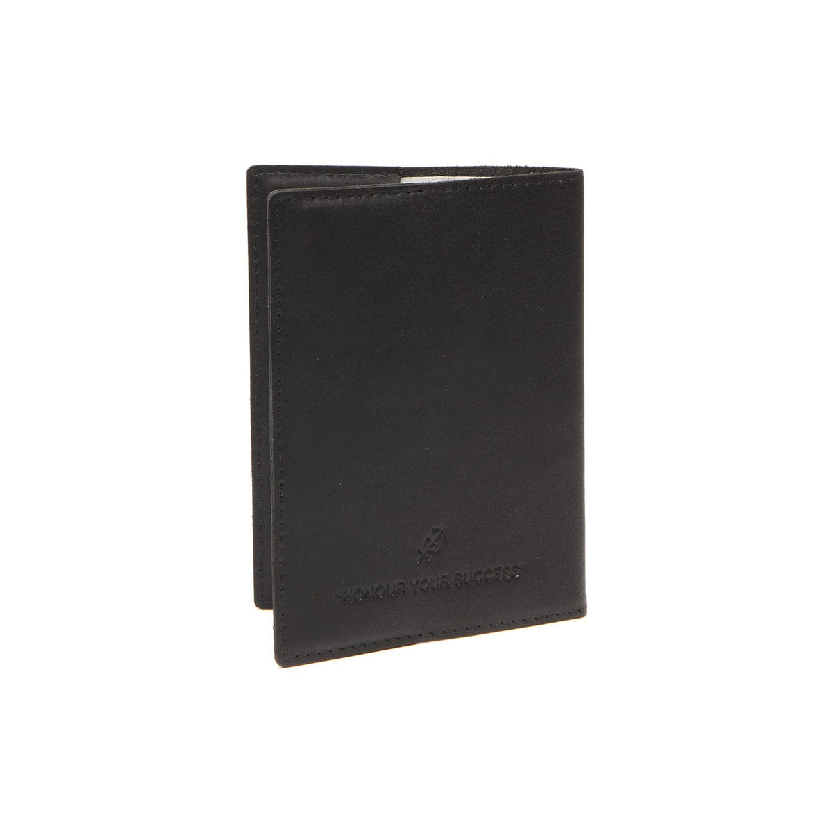 Dettaglio ravvicinato of Classic Collar &amp; Heavy-Duty Zipper Hardware on Leather Passport Case da Donna