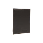 Styled Fit Perspective of Leather Passport Case da Donna on Model - Natural Daylight Drape