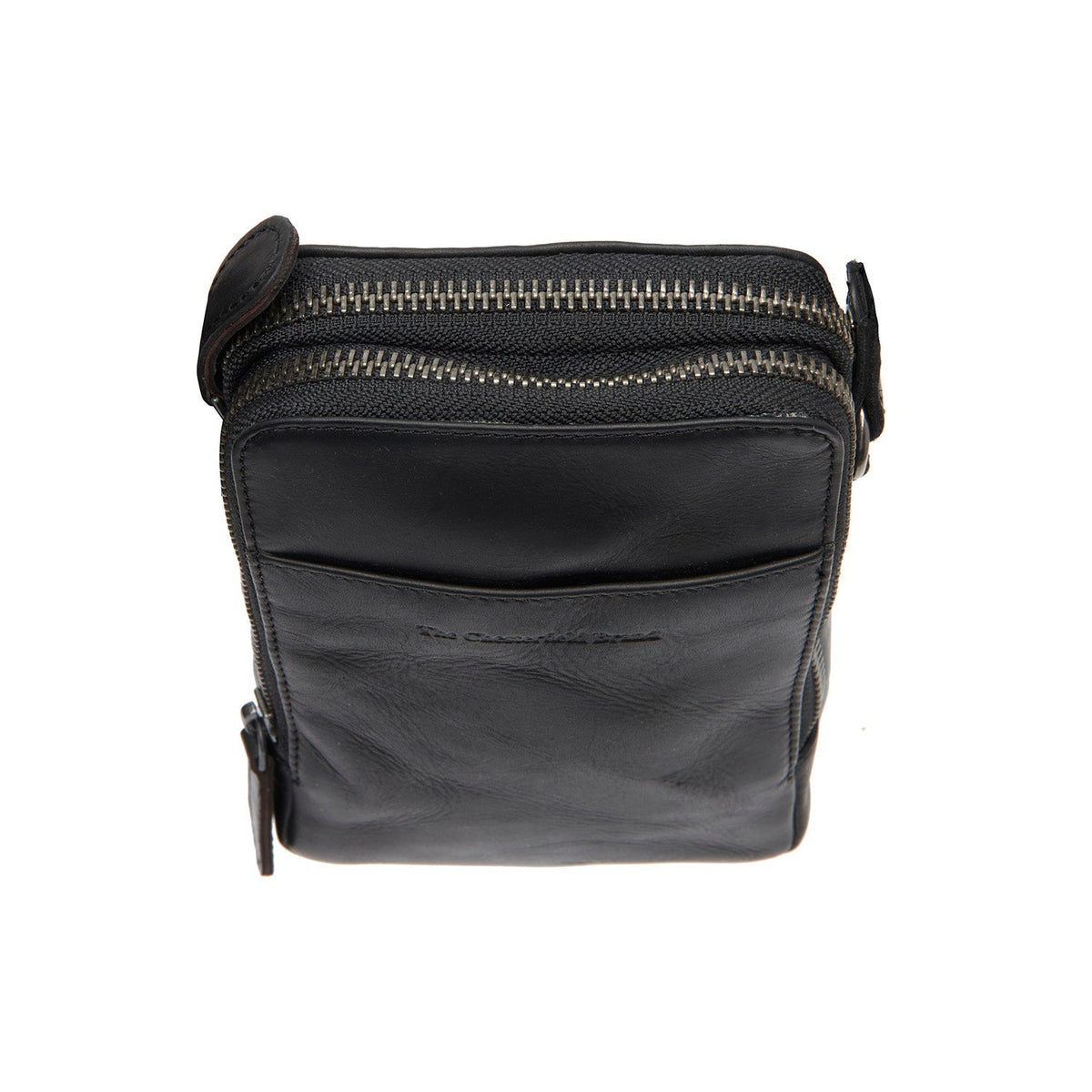 Authentic 100% Full-Grain Leather Grain Texture & Heavy-Duty Seam Stitching Detail