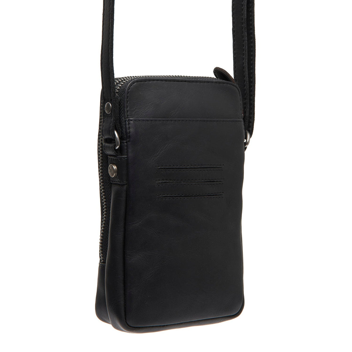 
Tailored Rib Cuffs & Hem Craftsmanship Construction Detail on Alesund Pelle Pieno Fiore Phone Bag