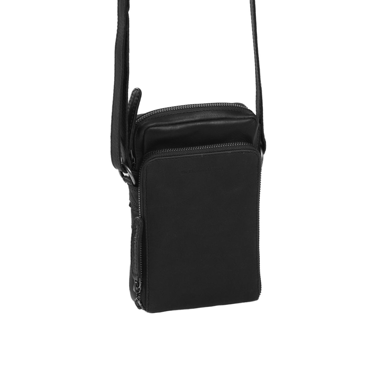 Hamilton Full-Grain Leather Phone Bag da Donna in Classic 100% Full-Grain Leather - Vista frontale e linea su misura | Acquista online