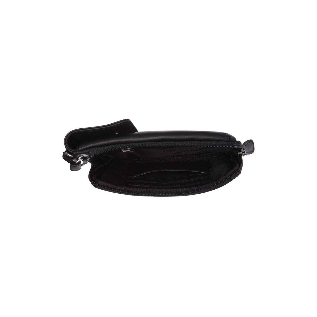 Langley Full-Grain Leather Phone Bag da Donna - Lateral Side Profile View Showing Sleeve Cut &amp; Athletic Taper Fit