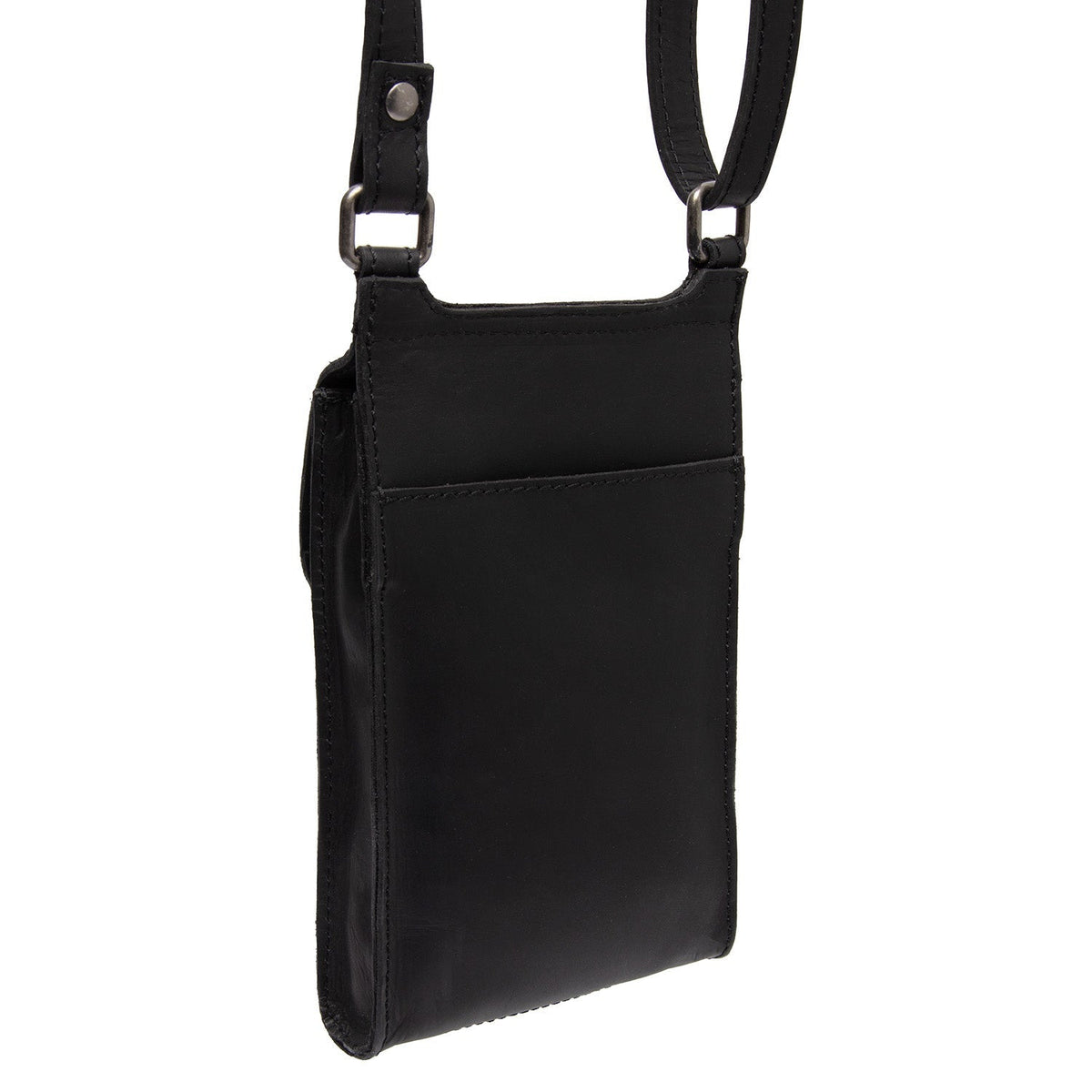 
Tailored Rib Cuffs & Hem Craftsmanship Construction Detail on Nebra Pelle Pieno Fiore Phone Bag
