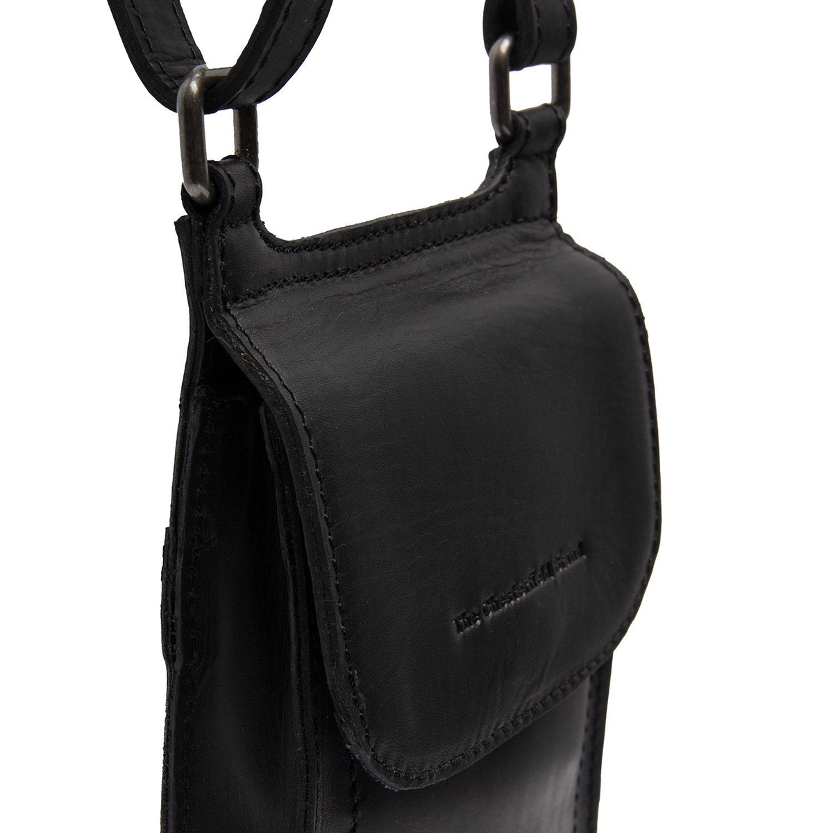 
Nebra Pelle Pieno Fiore Phone Bag - Vista laterale che mostra il taglio ergonomico delle maniche