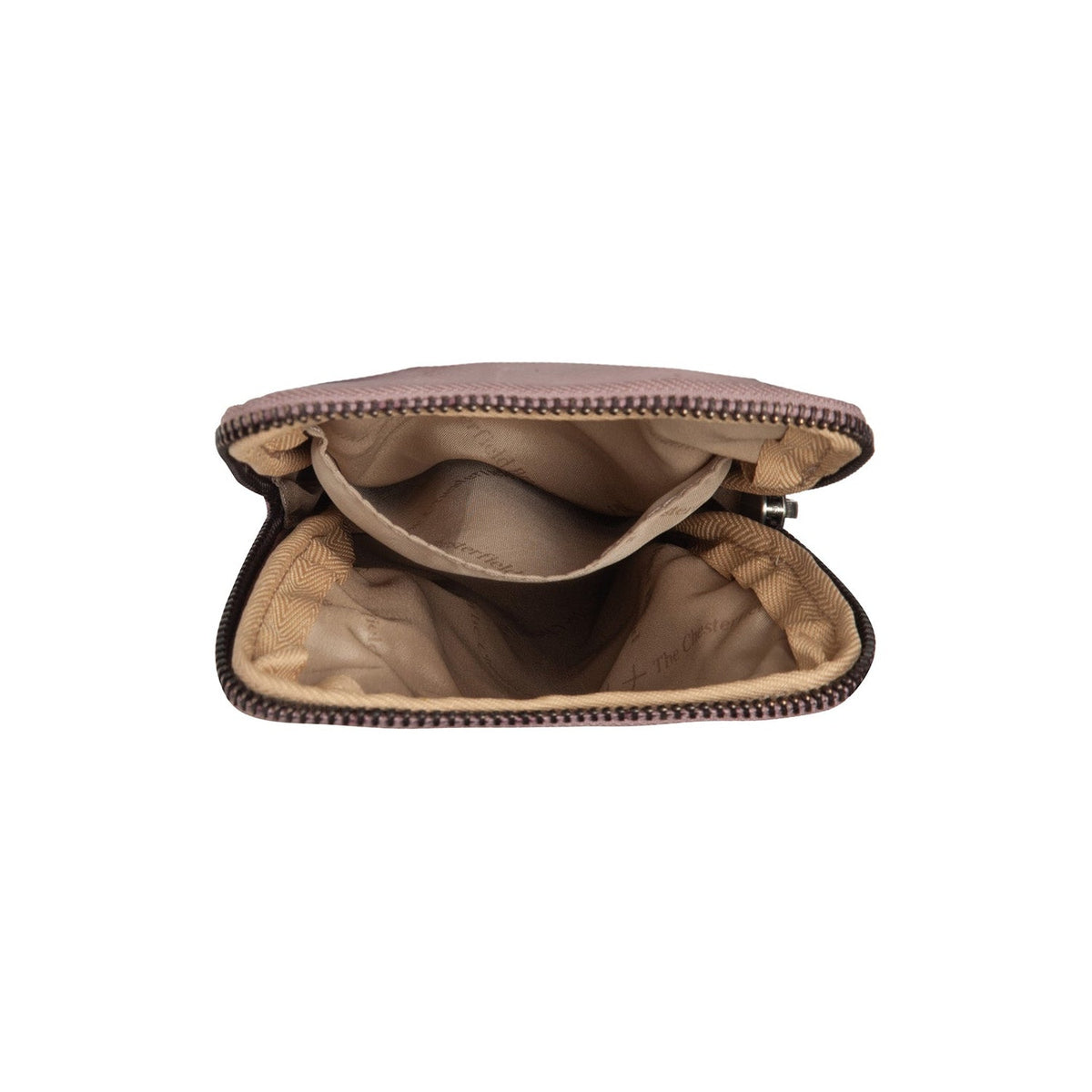 Salta Full-Grain Leather Phone Bag - Vista laterale che mostra il taglio ergonomico delle maniche