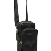
Tailored Rib Cuffs & Hem Craftsmanship Construction Detail on Valdes Pelle Pieno Fiore Phone Bag