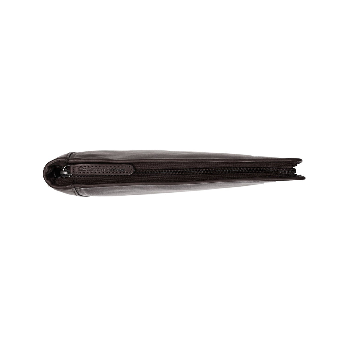 Styled Fit Perspective of Leather Portfolio Barnet da Donna on Model - Natural Daylight Drape
