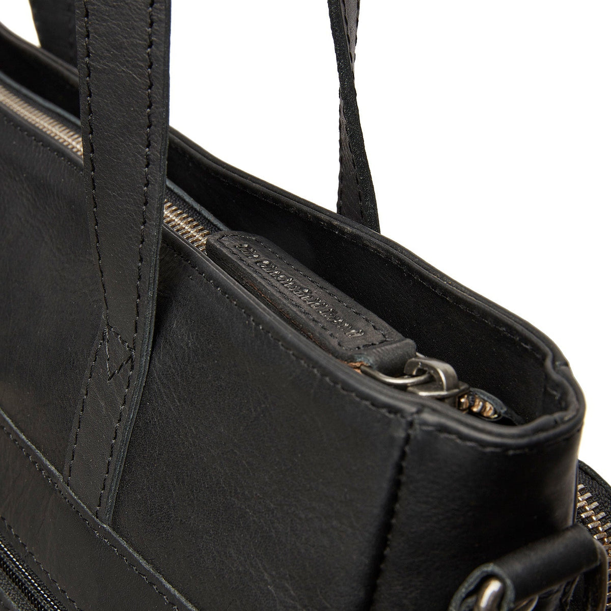 Alicante Full-Grain Leather Shopper da Donna - Structured Side Profile Showing Gusset Depth &amp; Expansion Capacity