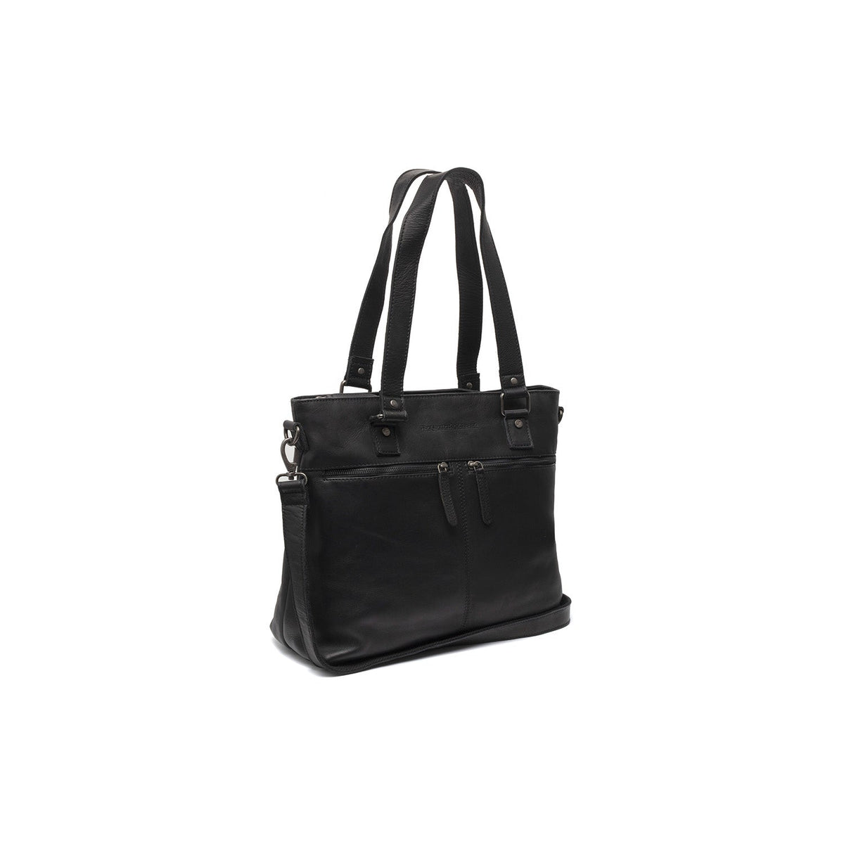 Rome Full-Grain Leather Shopper da Donna in Classic 100% Full-Grain Leather - Full Exterior Front Profile View | Acquista online