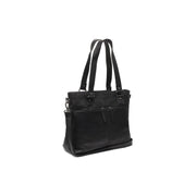 Rome Full-Grain Leather Shopper da Donna in Classic 100% Full-Grain Leather - Full Exterior Front Profile View | Acquista online