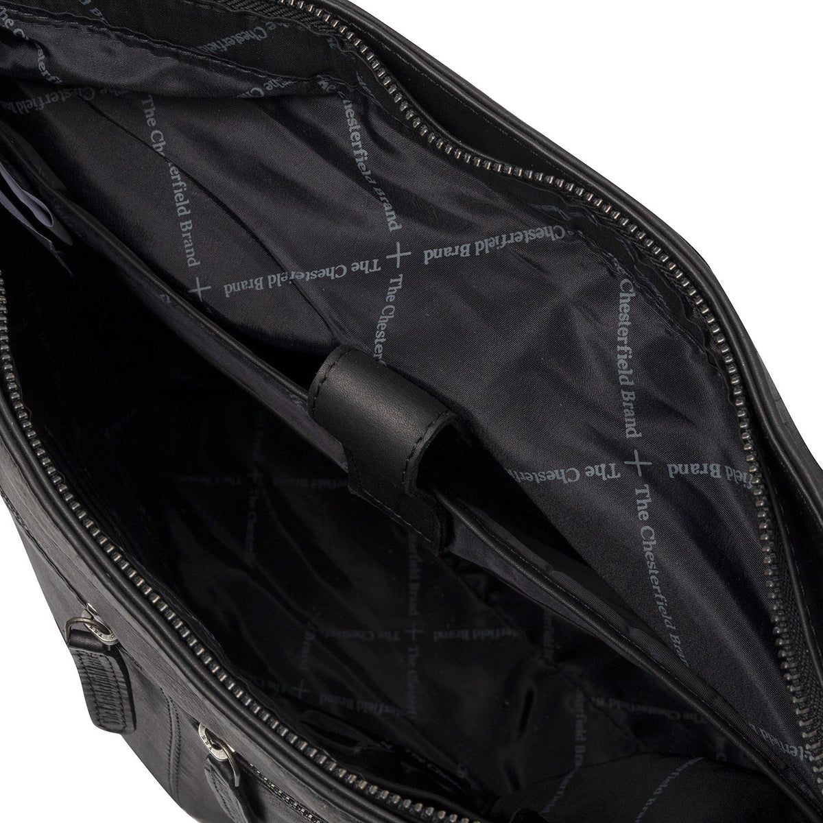 Rome Full-Grain Leather Shopper da Donna - Structured Side Profile Showing Gusset Depth &amp; Expansion Capacity