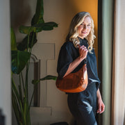 Alexandria Full-Grain Leather Shoulder Bag da Donna – Vista prodotto alternativa 3