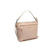 Astero Full-Grain Leather Shoulder Bag da Donna in Classic 100% Full-Grain Leather - Full Exterior Front Profile View | Acquista online