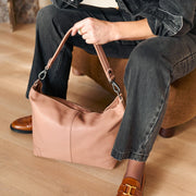 Astero Full-Grain Leather Shoulder Bag da Donna – Vista prodotto alternativa 2