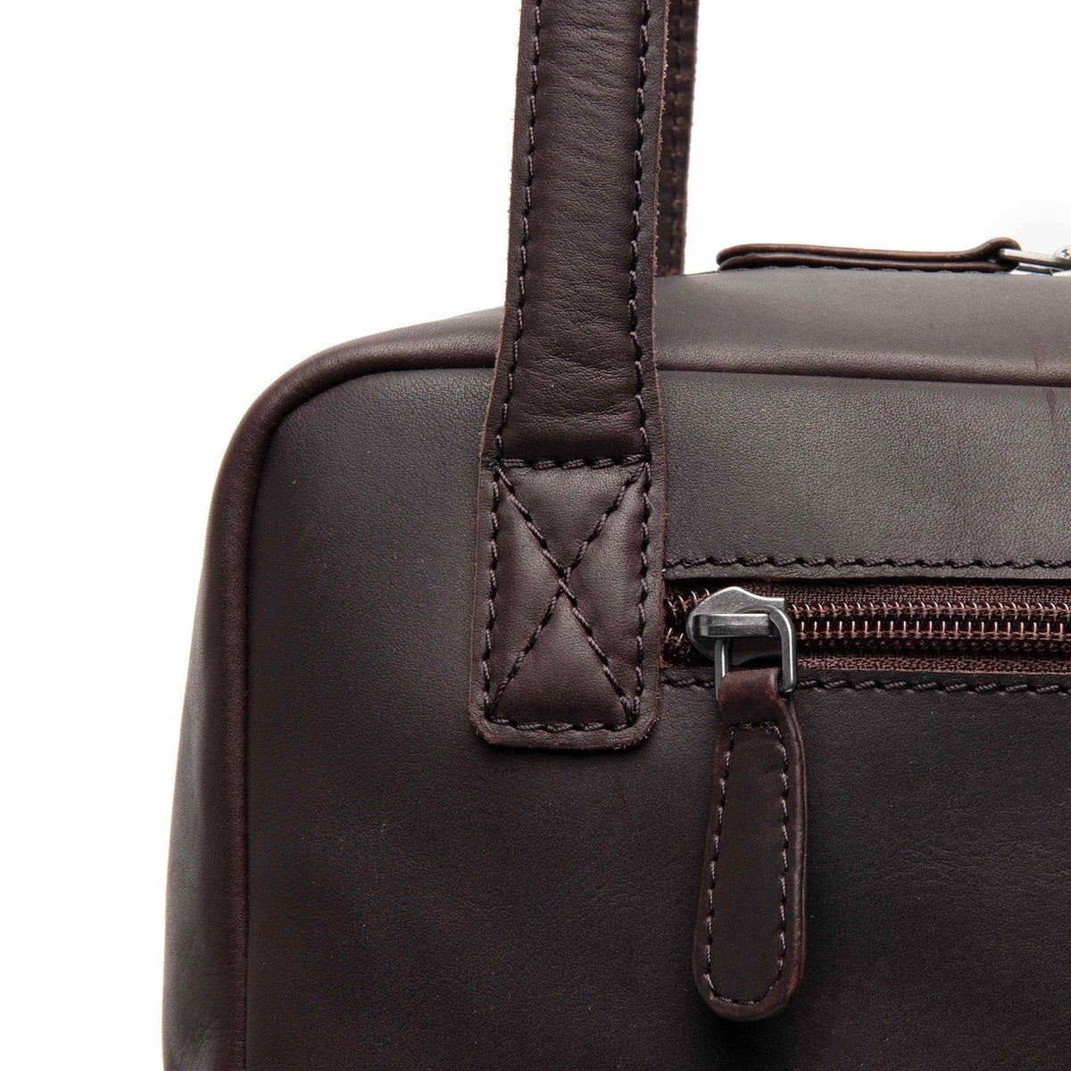 
Fenno Borsa a spalla in pelle pieno fiore – alternate product view 3