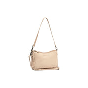 Irving Full-Grain Leather Shoulder Bag da Donna in Classic 100% Full-Grain Leather - Full Exterior Front Profile View | Acquista online
