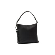 Jen Full-Grain Leather Shoulder Bag da Donna in Classic 100% Full-Grain Leather - Full Exterior Front Profile View | Acquista online