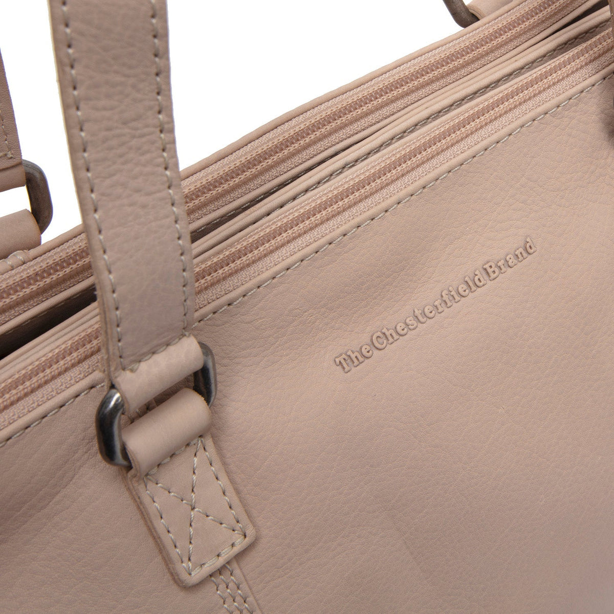 Marvos Full-Grain Leather Shoulder Bag da Donna - Structured Side Profile Showing Gusset Depth &amp; Expansion Capacity