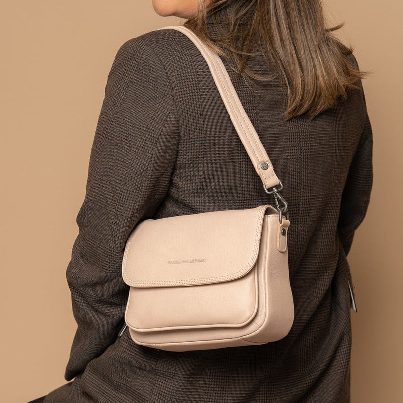 Miloa Borsa a spalla in pelle pieno fiore