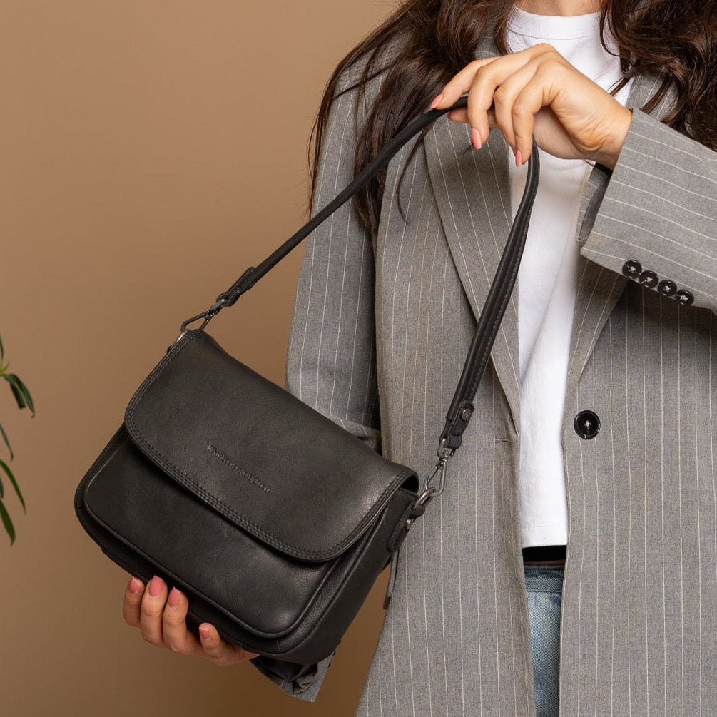 Miloa Full-Grain Leather Shoulder Bag da Donna – Vista prodotto alternativa 2