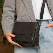 Miloa Full-Grain Leather Shoulder Bag da Donna – Vista prodotto alternativa 3