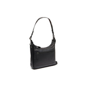 Mirave Full-Grain Leather Shoulder Bag da Donna in Classic 100% Full-Grain Leather - Full Exterior Front Profile View | Acquista online