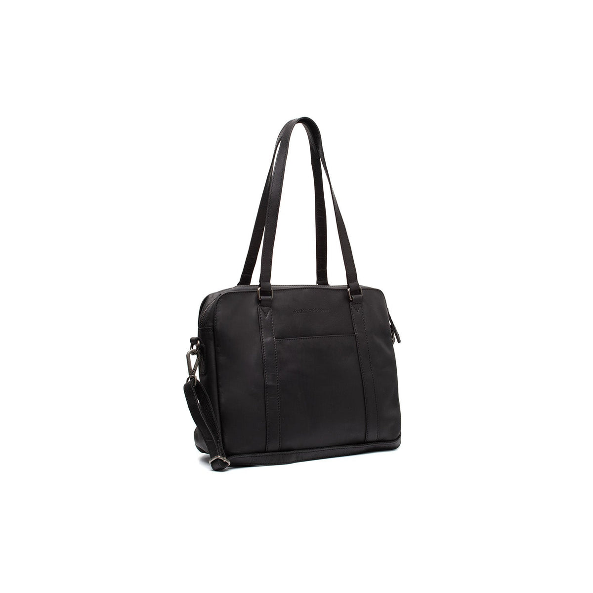 Pretoria Full-Grain Leather Shoulder Bag in Classic 100% Full-Grain Leather - Full Exterior Front Profile View | Acquista online