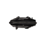 Pretoria Full-Grain Leather Shoulder Bag - Structured Side Profile Showing Gusset Depth &amp; Expansion Capacity