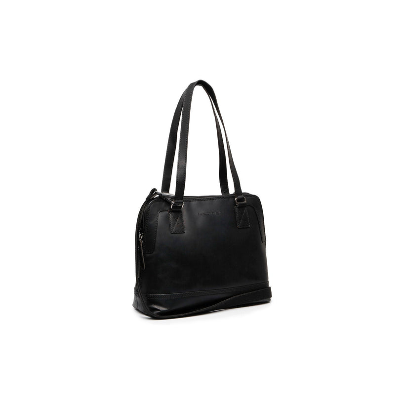 Seron Borsa a spalla in pelle pieno fiore