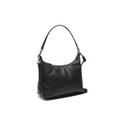 Skara Full-Grain Leather Shoulder Bag da Donna in Classic 100% Full-Grain Leather - Full Exterior Front Profile View | Acquista online