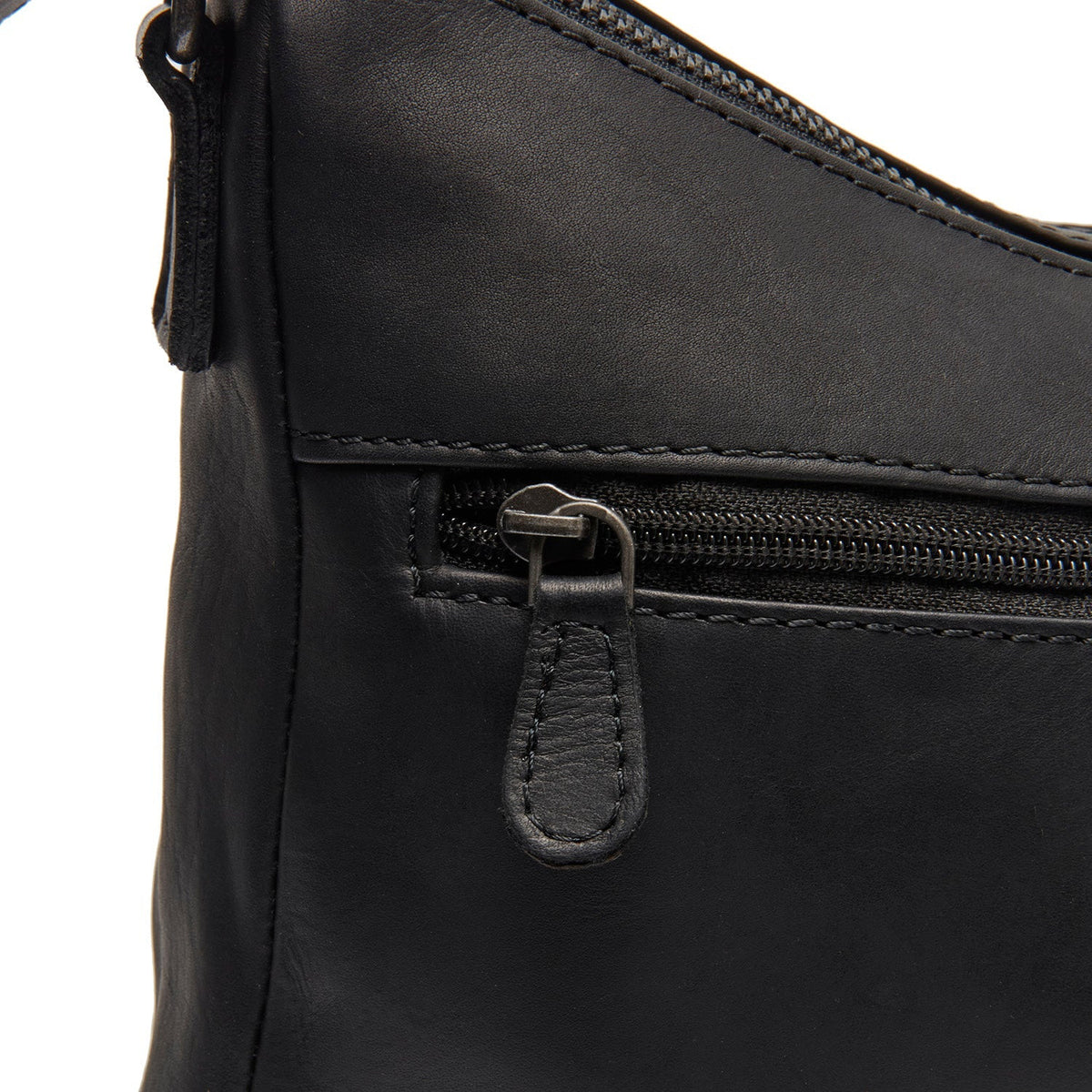 Tivra Full-Grain Leather Shoulder Bag da Donna - Structured Side Profile Showing Gusset Depth &amp; Expansion Capacity