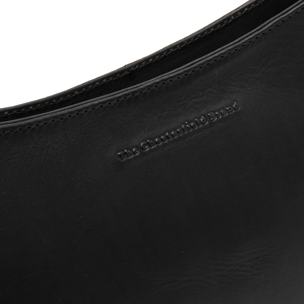 Solid Antique Brass Hardware &amp; Heavy-Duty Dual Zipper Detail on Valentano Full-Grain Leather Shoulder Bag da Donna