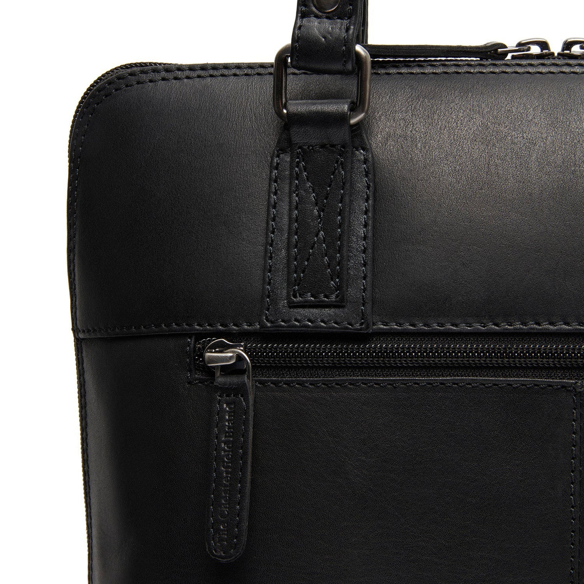 Viamonte Full-Grain Leather Shoulder Bag da Donna - Structured Side Profile Showing Gusset Depth &amp; Expansion Capacity