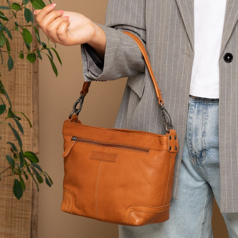 
Zarita Borsa a spalla in pelle pieno fiore – alternate product view 2
