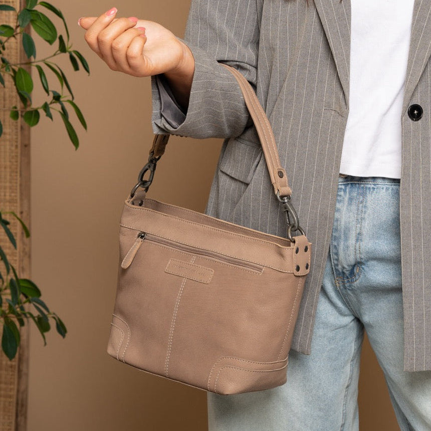 
Zarita Borsa a spalla in pelle pieno fiore – alternate product view 2
