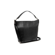 Zira Full-Grain Leather Shoulder Bag da Donna in Classic 100% Full-Grain Leather - Full Exterior Front Profile View | Acquista online