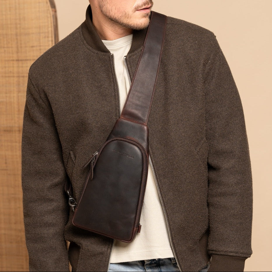 Leather Sling Bag Bowey da Donna – Vista prodotto alternativa 2