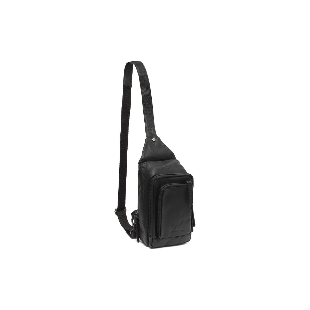 Leather Sling Bag Riga da Donna in Classic 100% Full-Grain Leather - Full Exterior Front Profile View | Acquista online