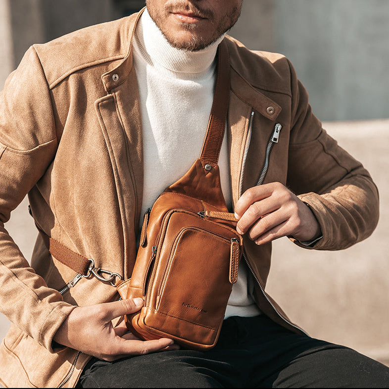 Leather Sling Bag Riga da Donna – Vista prodotto alternativa 2