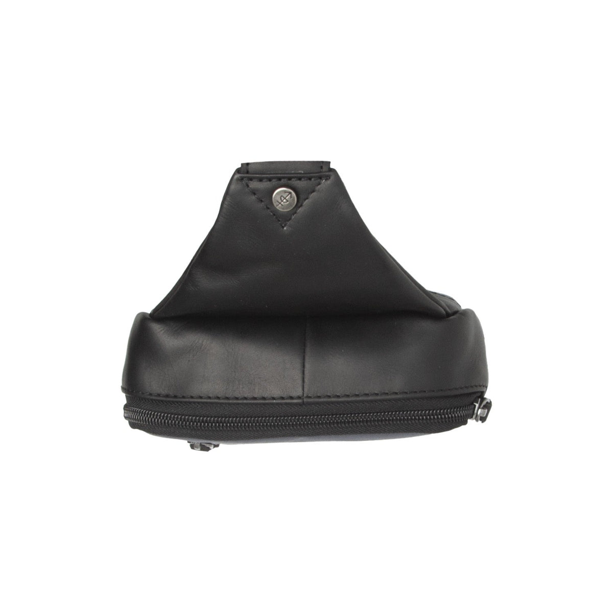 
Leather Sling Bag Salla - Profilo laterale strutturato con profondità del soffietto