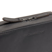 Leather Tech-Organizer Ardan da Donna - Lateral Side Profile View Showing Sleeve Cut &amp; Athletic Taper Fit